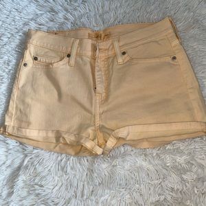 Levi’s shorts ripped light orange size 2 high Rise